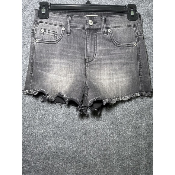 Altar'd State Pants - Altar'd State Jean Shorts Black Wash 25/1